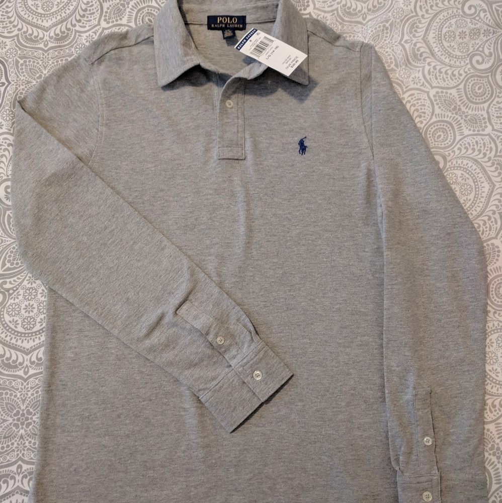 Boys' long-sleeved Polo shirt